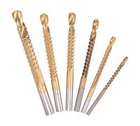 Sirxlevcy 6 Pz Punte Per Fresa HSS Set Punte Per Trapano Legno Per Metallo Legno K075