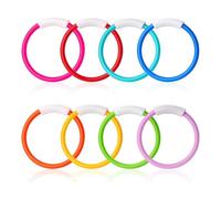 Sirxlevcy 8 Anelli per Immersione In Piscina, Anelli Colorati per Piscina per Bambini, Allenamento Subacqueo, per Immersione In Piscina per Bambini Durevoli