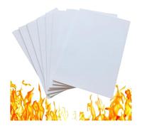 Sirxlevcy 8 Pezzi di Carta Guarnizione Ad Alta Temperatura In Fibra Ceramica Bianca, Materiale Guarnizione Ignifugo, Pannello Isolante per Stufa A Pellet