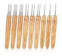 Sirxlevcy 9 Pezzi di Uncinetto per Dreadlock per Capelli, Ago per Dread, Strumento per Trecce, Uncinetto per Dreadlock