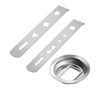 Sirxlevcy Accessori per Biscotti, 8 Forme di Accessori per Biscotti In Acciaio per Tritacarne con di Collegamento Accessorio per Pasticceria