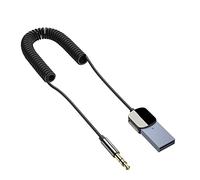 Sirxlevcy Adattatore Aux Bluetooth Adattatore Aux Audio da USB un 3,5 Mm Ricevitore Bluetooth per Auto Adattatore Bluetooth 5.0 HD Call AUX