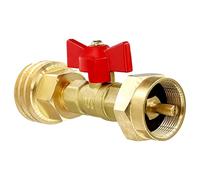 Sirxlevcy Adattatore per Bombola di Propano da 1 Libbra a 20 Libbre con Valvola, Convertitore Universale per Bombola USA e Getta da 1 Libbra/16,4 Once