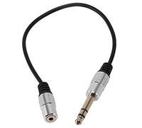 Sirxlevcy adattatore stereo da 1/4 di pollice a 3,5 mm da 6,35 mm TRS a 3,5 mm Femmina Jack per cuffie Connettore jack AUX