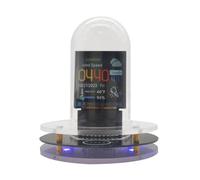 Sirxlevcy Aggiorna Bitcoin RGB Orologio Digitale A Tubo Sveglia Smart WiFi Rete LED Luminoso Schermo A Colori IPS DIY Tubo Digitale