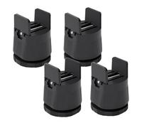 Sirxlevcy Alzatine per Letto, Alzatine per Mobili Regolabili, Alzatine per Sedie da Tavolo, Scrivania con Morsetto, Alzatine per Letto Regolabili In Altezza, Nere