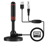 Sirxlevcy Antenna TV Digitale Antenna HDTV per Interni con Segnale Intelligente Antenna TV Digitale 1080P 4K Canali TV Gamma di Segnale di 130 Miglia