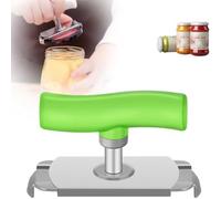 Sirxlevcy Apribarattolo per Deboli Apribarattolo con Impugnatura Regolabile Facile da Aprire, Apriscatole In Acciaio Inossidabile con Tappo In per Anziani A