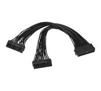 Sirxlevcy ATX di Prolunga per Alimentazione da 1 un 2 Porte 24 Pin da PSU di Prolunga da 24 Pin un Femmina Splitter