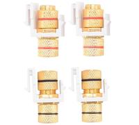 Sirxlevcy Banana Jack Posto di Rilegatura Jack Inserto con Anelli Neri e Rossi, Altoparlante Audio un Vite, 2 Paia/4 Pezzi