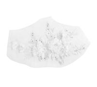 Sirxlevcy Beaded Hot Ricamo Pizzo in Rilievo Fiori Ricamati Patch per Abbigliamento Matrimonio DIY Decor Dress su Applique da Cucito