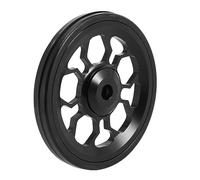 Sirxlevcy Bici Pieghevole Easy Wheel per Lega di Alluminio Easywheel Ultraleggero Cuscinetto Sigillato Ruote di Spinta Parti di Biciclette,Nero