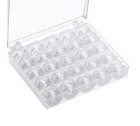 Sirxlevcy Bobina per Macchina da Cucire da 25 Pezzi, Bobine da Cucito Universali Bobina per Macchina da Cucire in Plastica con Scatola di Immagazzinaggio Durevole Facile da Installare Facile da Usare