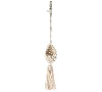 Sirxlevcy Boho Macrame Air Plant Hanger Tillandsia Hanging Basket Rope Holder Flower Home Decor (13CM)