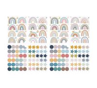 Sirxlevcy Boho Rainbow Decalcomanie da Muro Polka da Parete Asilo per Bambini Camera da Letto per Ragazze Decorazione da Parete