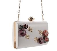 Sirxlevcy Borsa Da Sera In Pelle Da Di Moda Cena Da Borsa Da Sposa Fiore Frizione ()