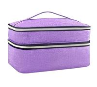 Sirxlevcy Borsa Organizer per Accessori da Cucito, Borsa Portaoggetti per Accessori Organizer per Scatola da Cucito Un Doppio Strato, B