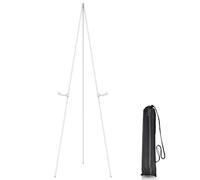 Sirxlevcy Cavalletto da 63 Pollici Alto, Pieghevole, Portatile, per Poster, in Metallo, per Esporre Cartelli di Nozze e Poster per Espositori