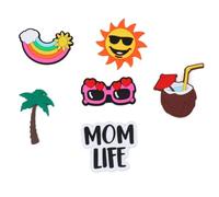 Sirxlevcy Ciondoli per per BoggBag - 6 Pezzi di Ciondoli per di Dimensioni Universali - Accessori per da Spiaggia da 6 Pollici Inserti da Spiaggia Casual per Esterni