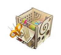 Sirxlevcy Ciotola in Legno all-in-1 con Borsa per e Porta Gomitoli, Porta- per Maglieria per Maglieri