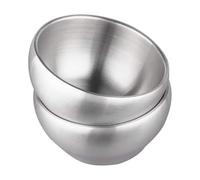 Sirxlevcy Ciotola per Gelato Ciotola Isolata Ciotola per Zuppa A Doppia Parete da 15 Once Ciotola per Cereali In Acciaio Inossidabile SUS304, Set di 2