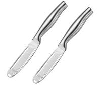 Sirxlevcy Coltello da Burro Foro Coltello da Dessert per Formaggio Coltello da Marmellata In Acciaio Inossidabile Panna Tostata Pane Formaggio Utensili da Cucina