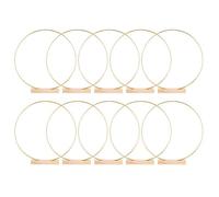 Sirxlevcy Confezione da 10 Centrotavola Decorazioni da Tavola Cerchi Floreali in Metallo da 10 Pollici con Segnaposti per Decorazioni da Tavola di Nozze Fai da Te