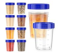 Sirxlevcy Confezione da 10 Contenitori per Condimenti per Insalata da 4 Once, Piccoli Contenitori con Coperchio, Contenitori per Condimenti A Tenuta Stagna, Salsa per Salse Riutilizzabile