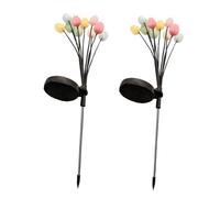 Sirxlevcy Confezione da 2 Uova di Pasqua da 10 LED per Decorazioni, Luci da Giardino Decorative di Pasqua, Luci Solari Decorative, Luci per Uova di Dinosauro Facile da Installare Facile da Us