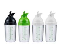 Sirxlevcy Confezione da 4 Shaker per Condimenti per Insalata, 7 Once Dressing Mixer Shaker Bottles, Nero, e Verde