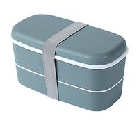 Sirxlevcy Contenitore per il Pranzo un 2 Strati per Microonde con Scomparti Contenitore per Bento un Tenuta Stagna Contenitore per Alimenti Isolato Contenitore per Alimenti Verde