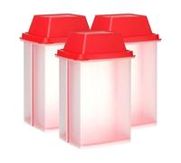 Sirxlevcy Contenitori per Sottaceti di Jalapeño Contenitori per Sottaceti Contenitore per Sottaceti con Scolapasta Rosso