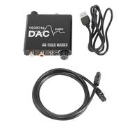 Sirxlevcy Convertitore Audio da Digitale Ad Analogico da 192 KHz con Regolazione dei e del Volume, Stereo Digitale SPDIF/Ottico/da Coassiale Ad Analogico