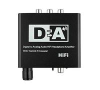 Sirxlevcy Convertitore Audio Digitale Digitale Da 192KHz Toslink Coassiale Toslink un Analogico Da 3,5 Mm con Spdif