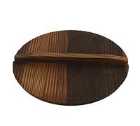 Sirxlevcy Cucnela Coperchio Pentola nel Legno Multifunzionale Coperchio Padella Coperchio Ecologico Anti-Scottatura Coperchi Pentole nel Legno 30Cm