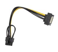 Sirxlevcy da 15 Pin un 8 Pin (6 + 2) Di Alimentazione PCI-E da 15 Pin un 8 Pin 18AWG per Scheda Grafica (1 Pz)