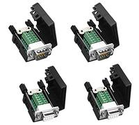 Sirxlevcy DB9 Solderless RS232 D-SUB Seriale a 9 Pin Terminale Femmina Connettore Adattatore Breakout Board (2- + 2-Femmina)