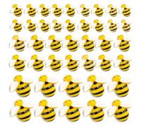 Sirxlevcy Decorazione A Calabrone da 120 Pezzi, Mellifere in Resina per, Piccoli Ornamenti in Plastica per Decorazioni