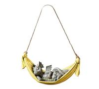 Sirxlevcy Decorazione da Giardino in Resina, Amaca Dinosauro Statua per Interni e Giardino (Giallo)