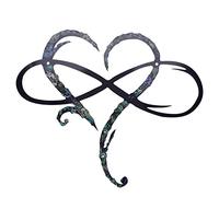 Sirxlevcy Decorazione da Parete in Metallo Design Unico-Decorazione della Stanza di Arte della Parete Cuore Infinito Decorazione d'Arte in Decorazione D'Interni-S