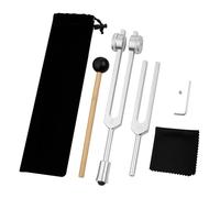 Sirxlevcy Diapason da 528 HZ per Set di Chakra Curativi OM136,1 Hz per la Riparazione di Strumenti di Guarigione del Suono con Supporto per Diapason, Durevole B