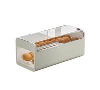 Sirxlevcy Dispenser Automatico per Uova, Contenitore Trasparente per Uova, 2 Livelli, Organizer da Cucina e Portauova da Frigorifero Salvaspazio