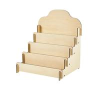 Sirxlevcy Espositore per Biglietti D'Auguri In Legno Espositore per Espositore per Scaletta Portatile e Staccabile