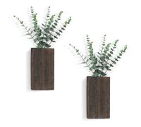 Sirxlevcy Fioriera Tascabile Decorativa da Appendere alla Parete + Fattoria di Eucalipto Artificiale per Fiori di Piante Finte