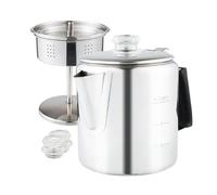 Sirxlevcy Fornello da con Caffettiera con Pomello In Vetro Resistente al e Manico In Gel di Silice, per Piano Cottura A Induzione per Interni, 6 Tazze