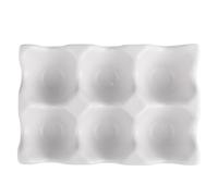 Sirxlevcy Forniture per La Cucina Vassoio per Uova Portauova Forniture per In Ceramica per La Casa Vassoio per Uova Vassoio per Uova Bianca