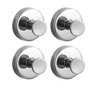 Sirxlevcy Gancio A Ventosa per Ghirlande per Porte In Vetro, Specchi e Altro - Supporta Fino A 15 Libbre, Confezione da 4