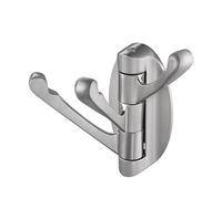 Sirxlevcy Gancio Girevole da 1 Pezzo Gancio Portasciugamani Pieghevole in Metallo Nichel Spazzolato in Lega di Braccio Girevole Braccio Oscillante Gancio Appendiabiti Triplo Montaggio