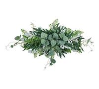 Sirxlevcy Ghirlanda di Foglie di Eucalipto Appese Ghirlanda di Foglie Artificiali per La Porta D'Ingresso Verde per La Decorazione ' di Nozze della Parete della Finestra di Casa