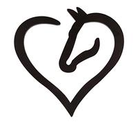 Sirxlevcy Hanging Love Horse Cuore nel Legno Wall Art Home Decor nel Legno Horse Heart Wall Sign Scultura per La Decorazione Domestica di Nozze